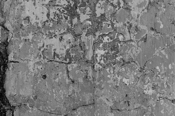Texture, wall, concrete, it can be used as a background . Wall fragment with scratches and cracks