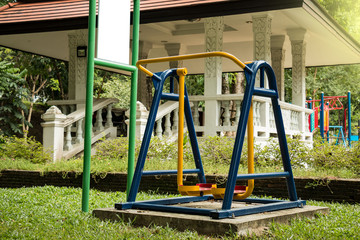 Fototapeta premium That exercises the legs of a large group