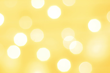 Yellow light bokeh of celebration, Christmas Light Bokeh