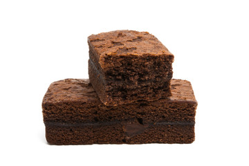 american chocolate brownie with nut