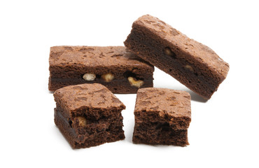 american chocolate brownie with nut