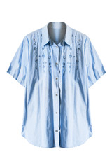 Blue blouse isolated