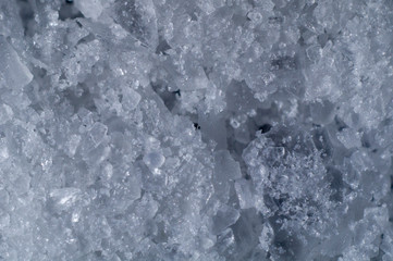 Salt texture background. Macro close up