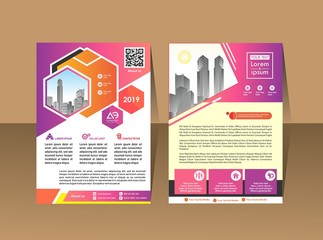 design cover poster a4 catalog book brochure flyer layout annual report business template