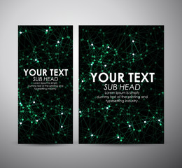 Brochure business design. Abstract green modern Circle background.