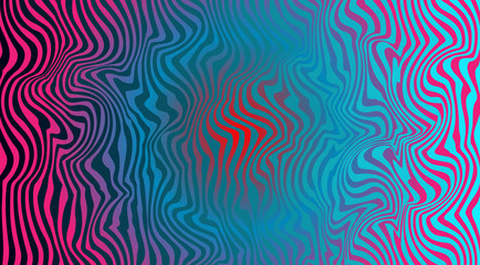 Abstract pattern of wavy lines with a beautiful gradient