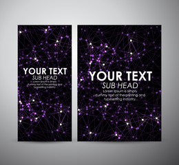 Brochure business design. Abstract purple modern Circle background.