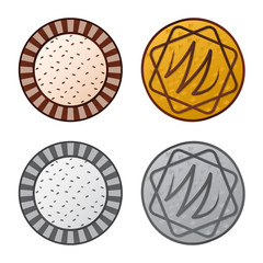 Isolated object of biscuit and bake logo. Set of biscuit and chocolate vector icon for stock.