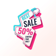 Vector banner best sale in bright, colorful style.