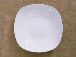 plate on white background