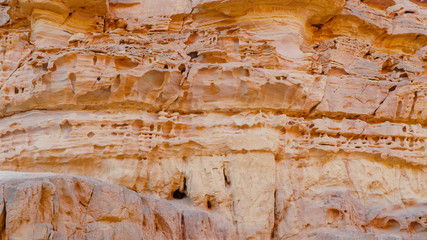 Egypt texture colored canyon in Sunny weather.