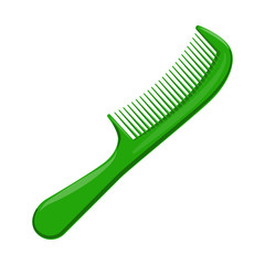 Vector design of brush and hair icon. Set of brush and hairbrush stock symbol for web.