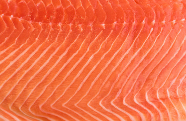 Natural Atlantic Norwegian Salmon Fillet Texture or Pattern © ange1011