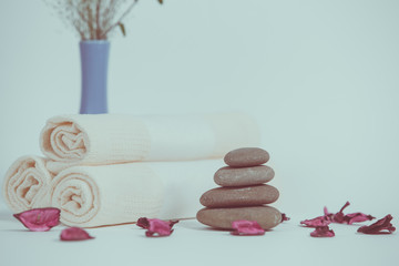 Beautiful composition of spa treatment