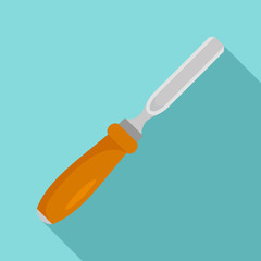 Wood metal rasp icon. Flat illustration of wood metal rasp vector icon for web design