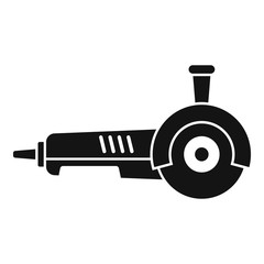 Angle grinder icon. Simple illustration of angle grinder vector icon for web design isolated on white background