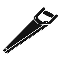 Home handsaw icon. Simple illustration of home handsaw vector icon for web design isolated on white background