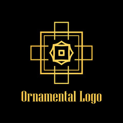 Art Deco Golden Logo