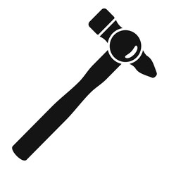 Hammer tool icon. Simple illustration of hammer tool vector icon for web design isolated on white background