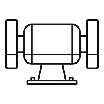 black outline bench grinder tool clip art preview