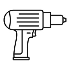 Screwdriver icon. Outline screwdriver vector icon for web design isolated on white background