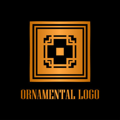 Art Deco Golden Logo