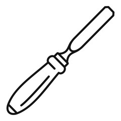 Wood metal rasp icon. Outline wood metal rasp vector icon for web design isolated on white background
