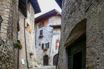 medieval village, canale di tenno, trentino, Italy