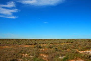Road across the Nullarbor Plain