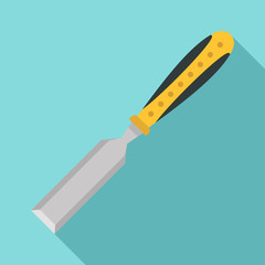 Chisel tool icon. Flat illustration of chisel tool vector icon for web design