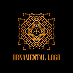 Art Deco Golden Logo