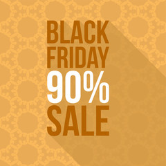 Trendy promo banner for black friday sale