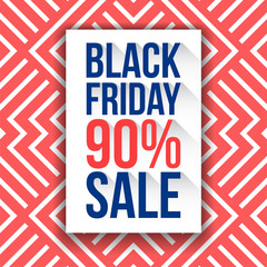 Trendy promo banner for black friday sale
