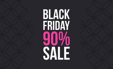 Trendy promo banner for black friday sale