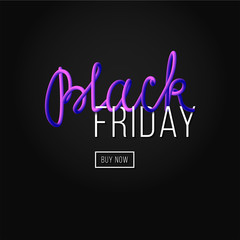 Trendy promo banner for black friday sale