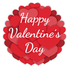 Naklejka premium バレンタインデー/ブライダル ハートの背景