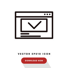 Web browser vector icon