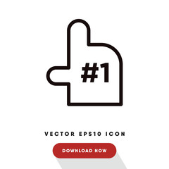 First place vector icon