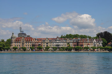 Fototapeta na wymiar View of Constance at Bodensee