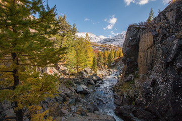Altai Fluss Herbst