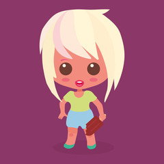 Little Girl With Icecream