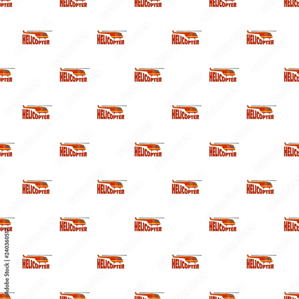 Poster rescue helicopter pattern seamless vector repeat for any web design