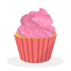 Sweet tasty cupcake for birthday party celebration