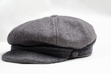 vintage woolen hat on a white background