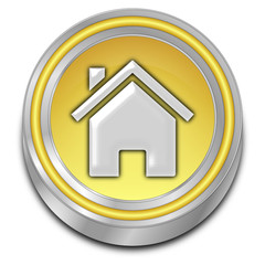 Home Button - 3D illustration