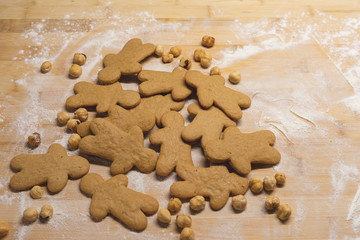 Homemade hazelnut cookies
