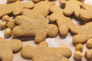 Homemade hazelnut cookies