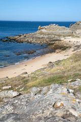 Fototapeta na wymiar Castro de Barona Beach; Galicia
