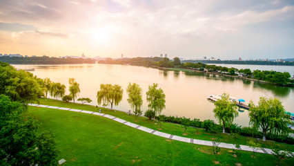 Fototapeta na wymiar Nanjing Xuanwu Lake..