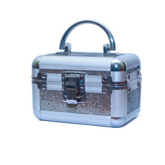 Naklejka premium A small beautiful chest for storing jewelry. Isolated on white background for projects and design.